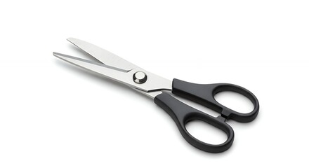Black plastic handles kitchen shears