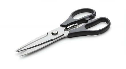 Obraz premium Kitchen shears against white background