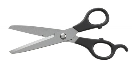 Pair of black handed scissors