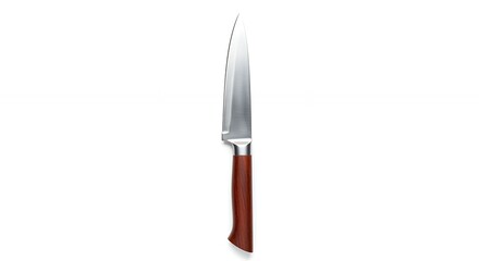 Reddish brown handle kitchen knife