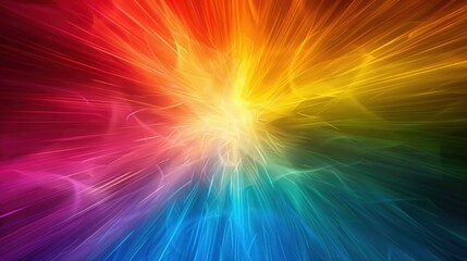Obraz premium Radiant burst of color