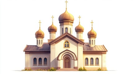 Obraz premium Orthodox church illustration