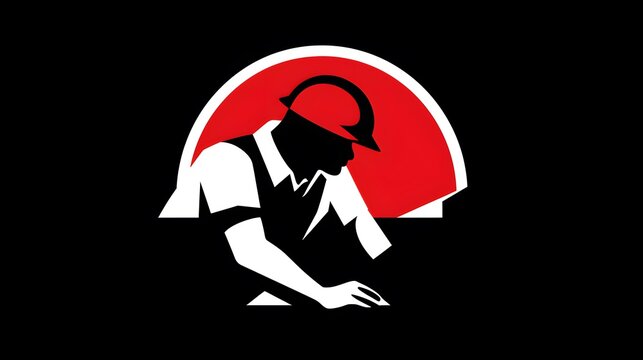 Professional workers help vector icon in bicolor flat style for business presentations