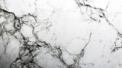 Obraz premium Abstract Cracked Marble Texture: Monochrome Grey and White Veins