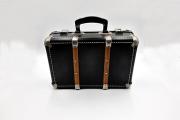 MALETA VINTAGE ANTIGUA NEGRA VIAJE