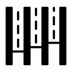 running track Solid icon