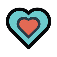 Geometric Heart Shape – Modern Love Illustration