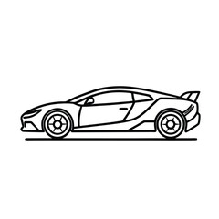 Race-Ready Supercar – High-Performance Vehicle Graphic