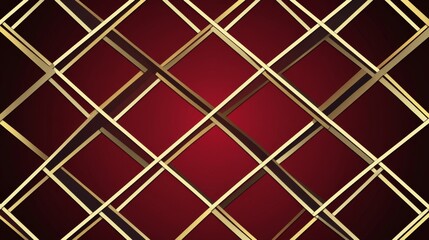 Geometric Gold and Red Abstract Design red and gold background