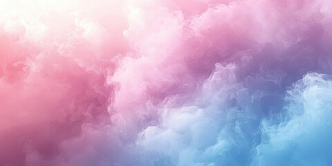 Fototapeta premium Abstract clouds in pastel colors with pink and blue hues creating a dreamy and ethereal atmosphere