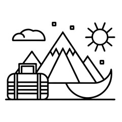 Fototapeta premium Travel Vector Icon set