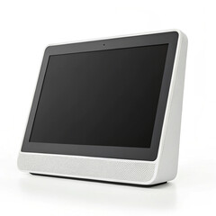 Voice controlled smart display isolated on white background