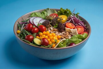 Vibrant Vegetable Salad Bowl A Colorful & Healthy Meal