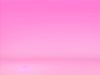 Empty red room interior with smooth pink walls and wooden floor background design ai