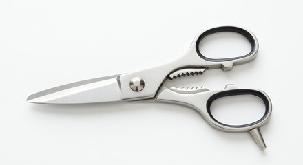 Obraz premium Stainless steel kitchen shears