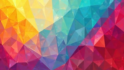 Obraz premium Geometric abstract shapes, vibrant color blocks, style, seamless