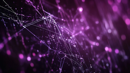 Abstract digital connections visualizing data exchange and blockchain technology, showcasing decentralized networks, secure transactions, and futuristic information systems