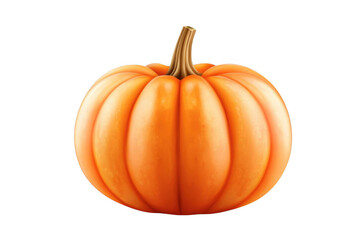 Showcasing An Orange Pumpkin, And Harvest Season Concept Theme