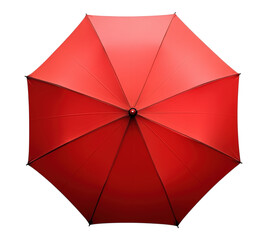 A red umbrella with a white background