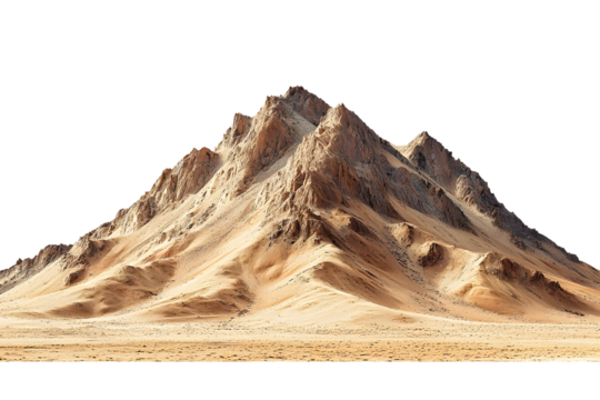 Majestic Desert Mountain Landscape under Clear Blue Sky