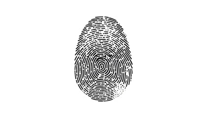 Detailed Close-Up of Unique Fingerprint Pattern on Dark Background