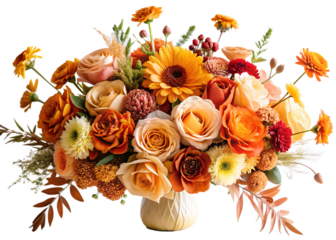 Warm Sunset Tone Floral Collection