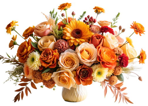 Warm Sunset Tone Floral Collection