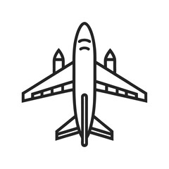 vector illustration of jet airplane