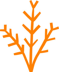 Coral Illustration with Branching Design