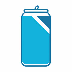 Minimalist Drink Can Icons with Clean Lines and Simple Vector Graphics