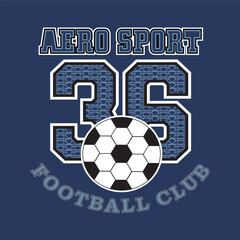 Fototapeta premium Dynamic vector typography design focused on football (soccer), featuring bold slogans and motivational words that inspire teamwork, passion, and the drive to win, capturing the essence of the sport’s 