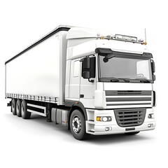 Fototapeta premium Truck isolated on white background