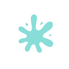 Ink splat or splash vector illustration. Colored splatters, graffiti spots and ink blots. Paintbrush splotches, ink drips or liquid blobs. Abstract dirty grunge splatter stains