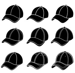 Cap Silhouette Stock Vector