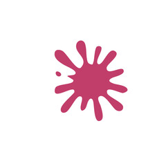 Ink splat or splash vector illustration. Colored splatters, graffiti spots and ink blots. Paintbrush splotches, ink drips or liquid blobs. Abstract dirty grunge splatter stains