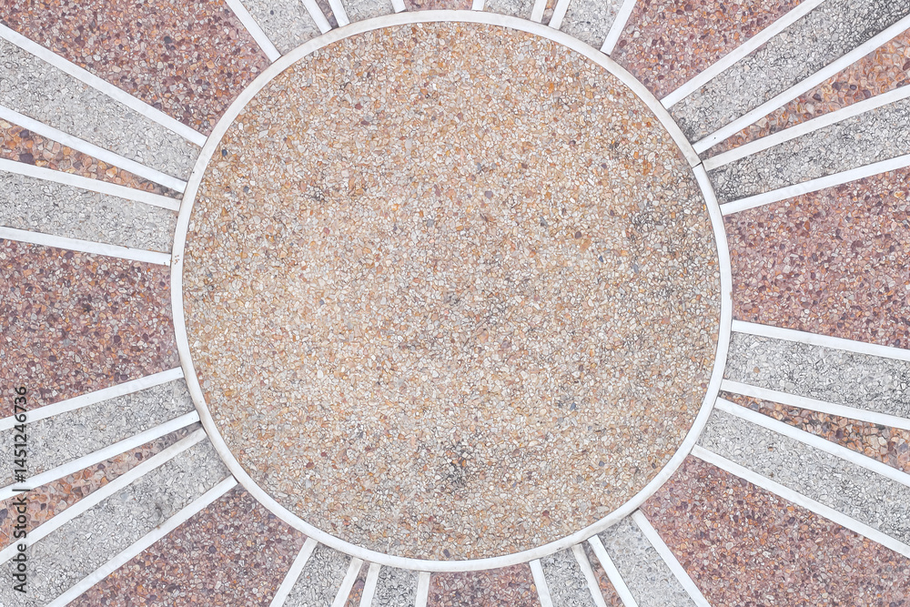 Wall mural terrazzo brown texture with white grey patterns on background
