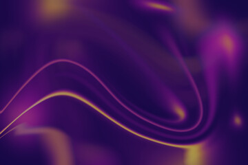 Fototapeta premium Vibrant fluid motion in deep purple and luminous gold
