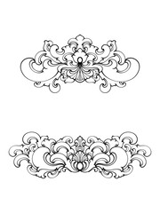 vintage floral frame