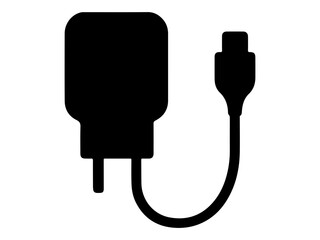 electric chargers plug isolated on white vector