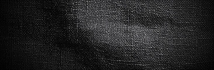 Textured Black Fabric: A Monochromatic Study in Light and Shadow