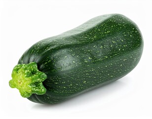 Fresh Green Zucchini On White Background