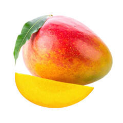 Raw Mango The Tangy and Refreshing Taste of Summer on white background 