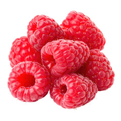 Raw Raspberry The Tangy and Refreshing Taste of Summer on white background 