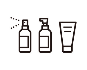 保湿ケアアイコンセット