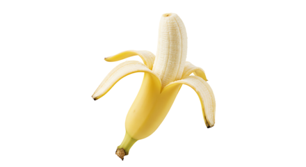 peeled banana without background png