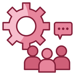 Teamwork Icon Element For Design