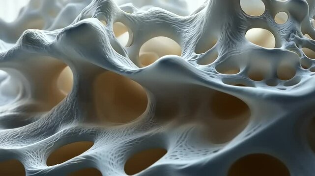 Abstract representation of porous bone structure