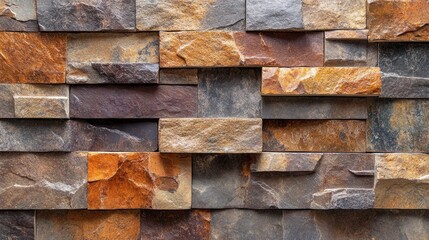 Multi-toned stone cladding design for exterior walls.