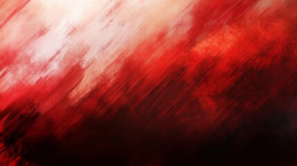 Dynamic Red Abstract Painting on red background