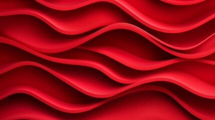 Fototapeta premium Red Abstract Wave Design Background on red background